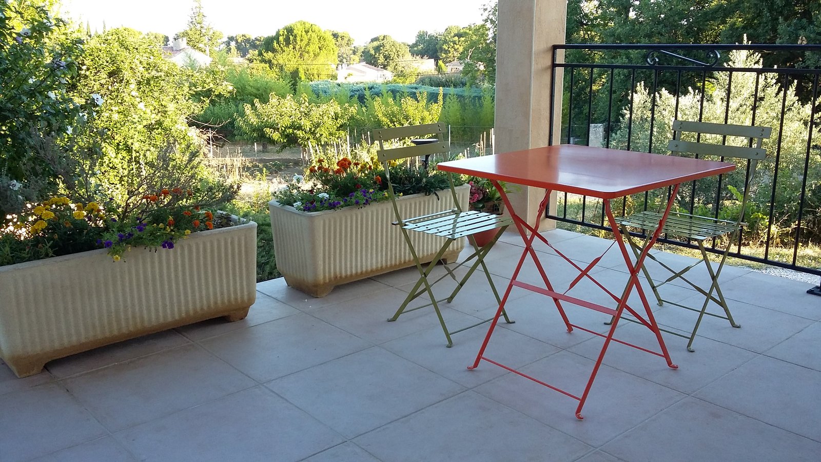 Terrasse chambre des Dentelles